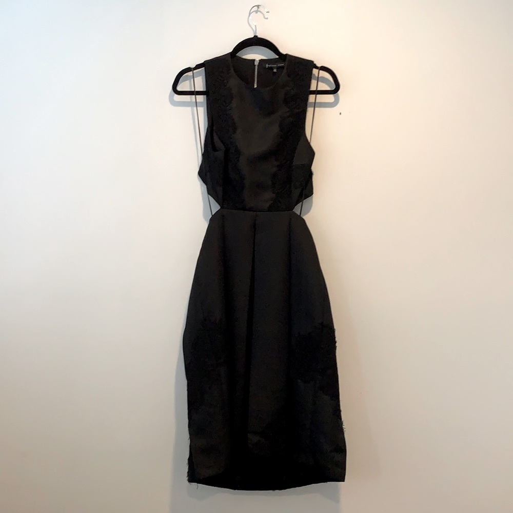 Little black dress with lace detail